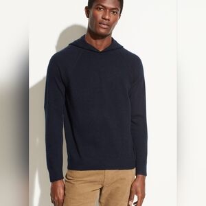 Vince. Mens Cashmere And Wool Blend Hoodie
